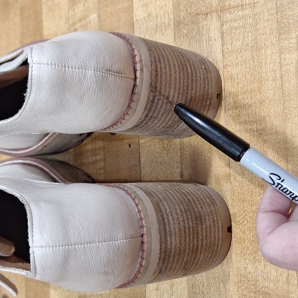 Oasis Society Sarah Buckled Platform Loafers Color Biege Size 6.5 Chunky - Picture 7 of 11